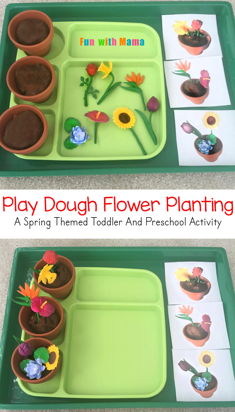 Spring Ideas For Preschoolers
 Preschool Spring Flower Planting Play Dough Activity Fun