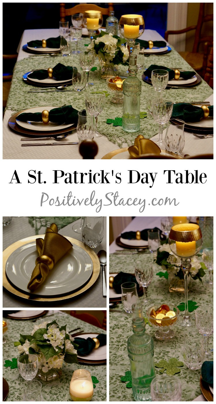 St Patrick's Day Party Menu
 A Saint Patrick s Day Table and Dinner Menu Positively
