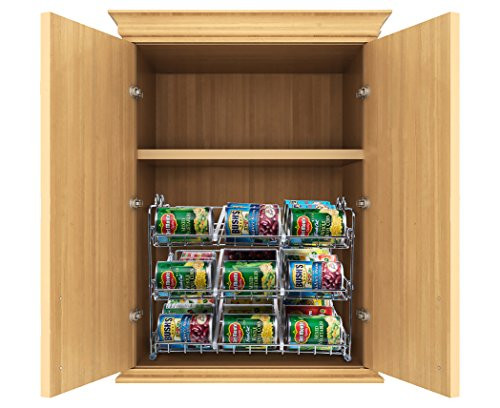 Stackable Kitchen Cabinet Organizer
 Stackable Can Rack Organizer Storage for 36 cans Great