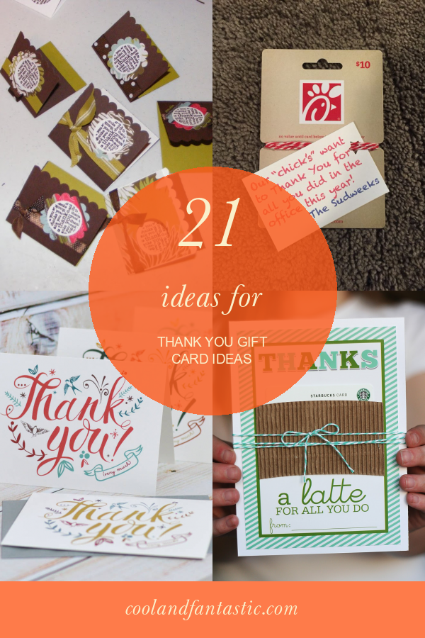 21 Ideas for Thank You Gift Card Ideas - Home, Family, Style and Art Ideas