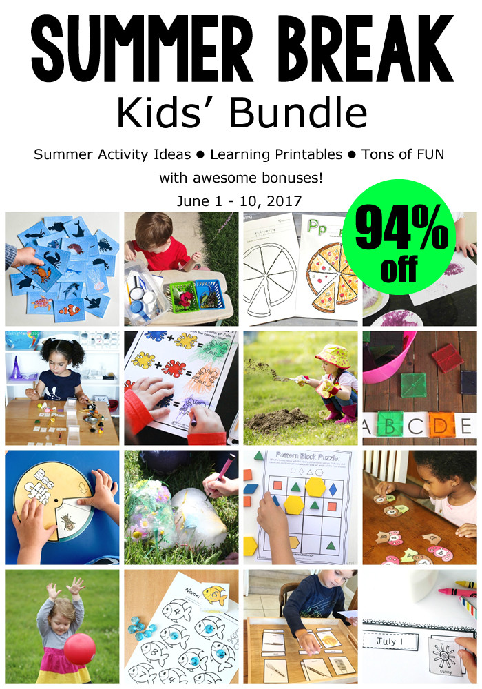 Summer Activities At Home
 Summer Break Kids Bundle