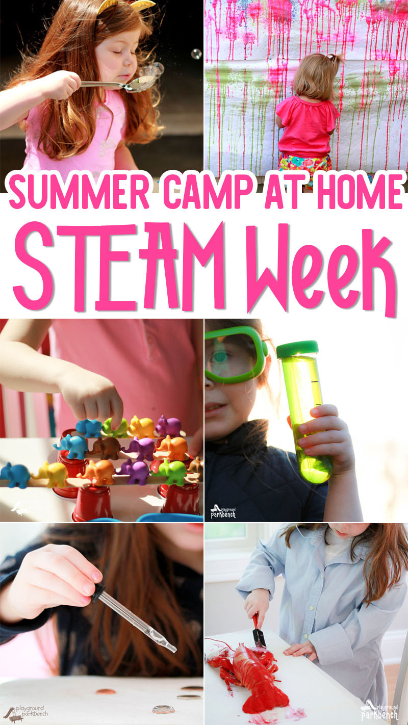 Summer Activities At Home
 A Week of Awesome STEAM for Kids Summer Fun