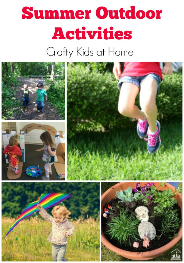 Summer Activities At Home
 Outdoor Activities for Kids Crafty Kids at Home