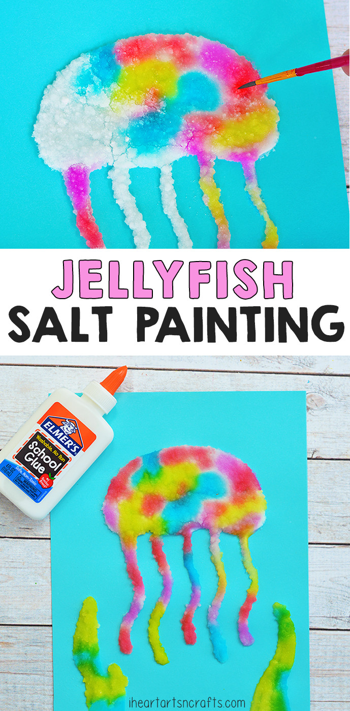 Summer Art Activities
 Jellyfish Salt Painting Activity For Kids