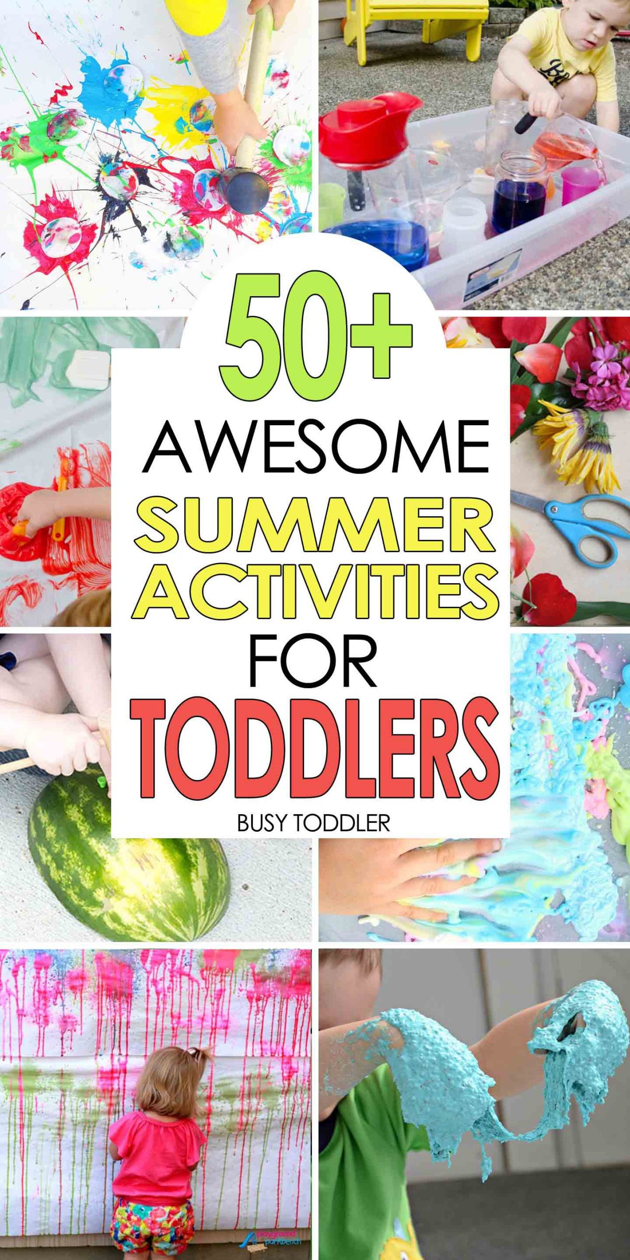 Summer Art Activities
 50 Awesome Summer Activities for Toddlers Busy Toddler