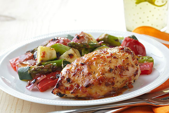 Summer Chicken Breast Recipe
 Summer Grilled Chicken and Ve ables Kraft Recipes