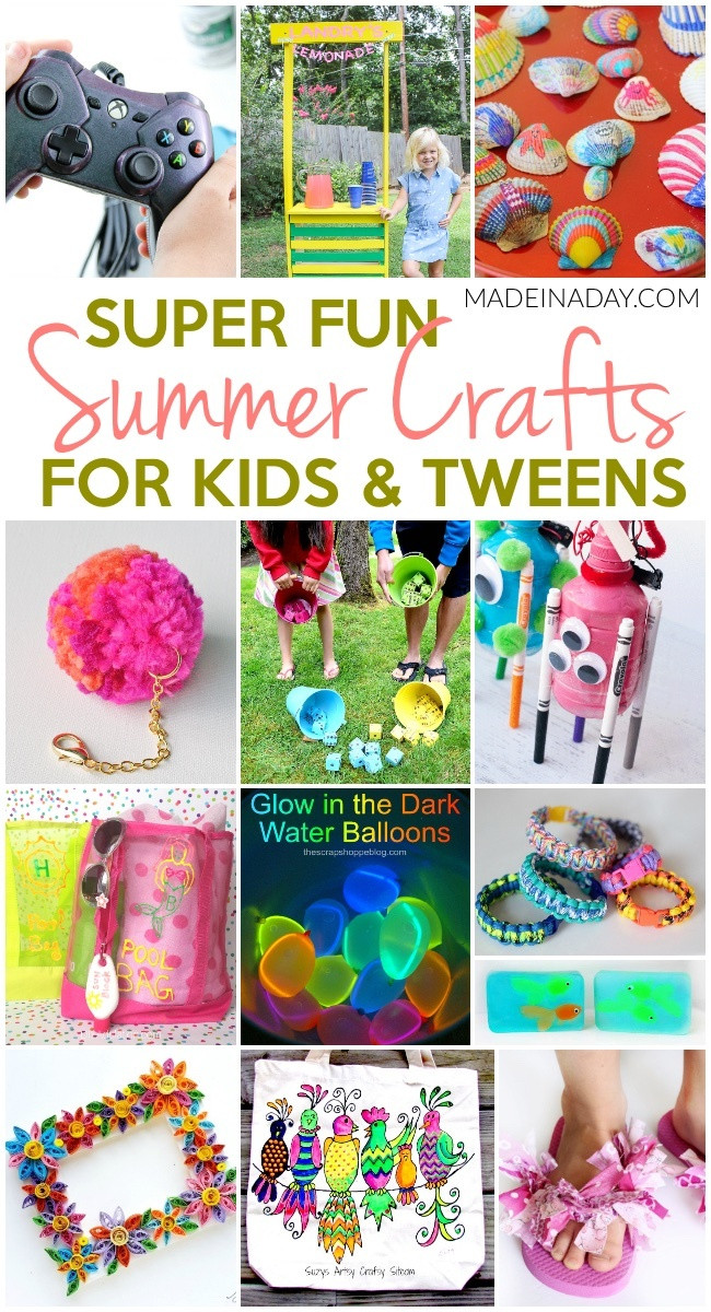 Summer Fun Craft
 Super Fun Summer Crafts for Tweens & Kids • Made in a Day