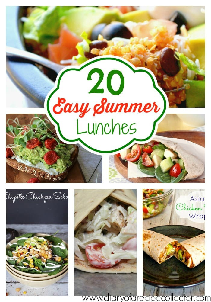 Summer Luncheon Menu Ideas
 Easy Summer Lunch Ideas Diary of A Recipe Collector
