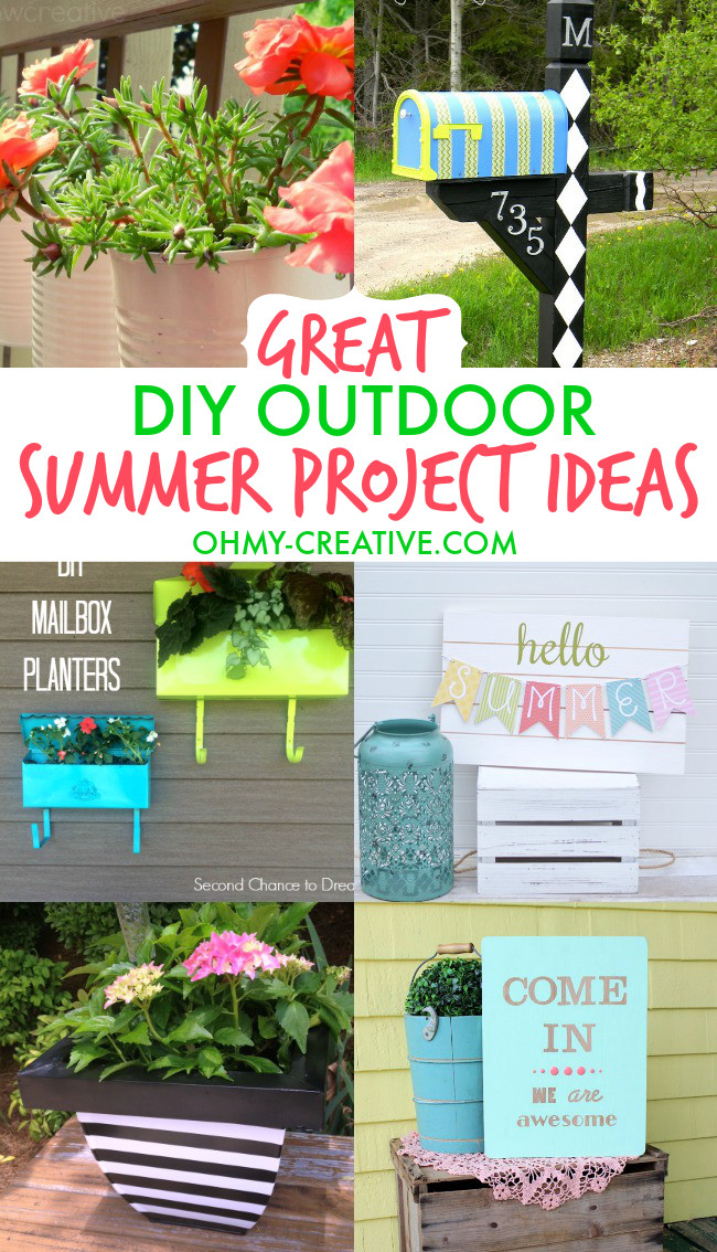 Summer Project Ideas
 Great DIY Outdoor Summer Project Ideas Oh My Creative