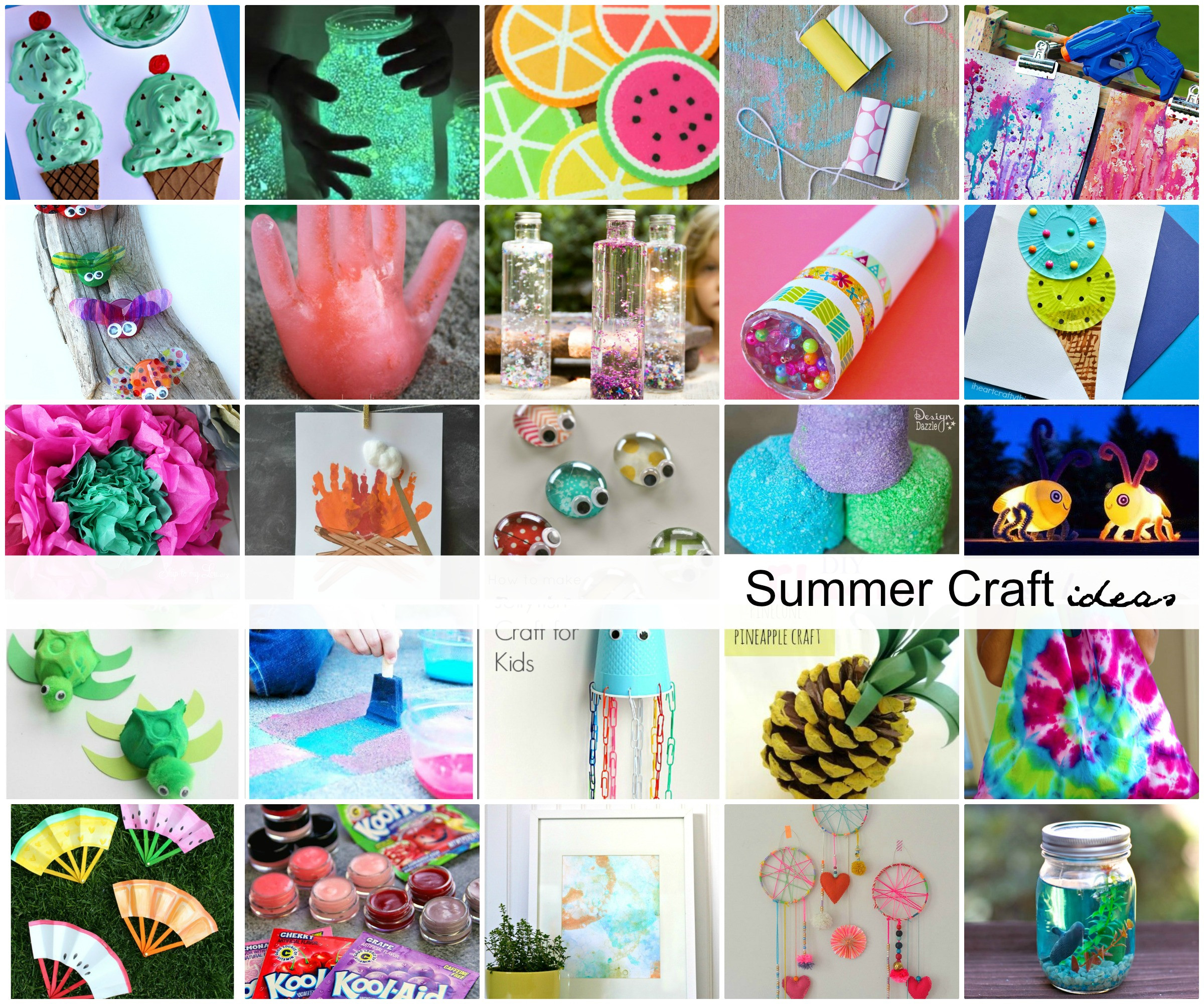 Summer Project Ideas
 Summer Craft Ideas for Kids The Idea Room