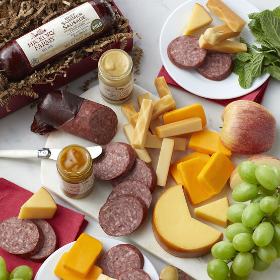 Summer Sausage And Cheese Gift Baskets
 Summer Sausage and Cheese Gift Box