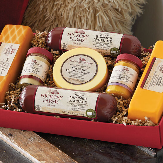 Summer Sausage And Cheese Gift Baskets
 Summer Sausage and Cheese Gift Box Gift