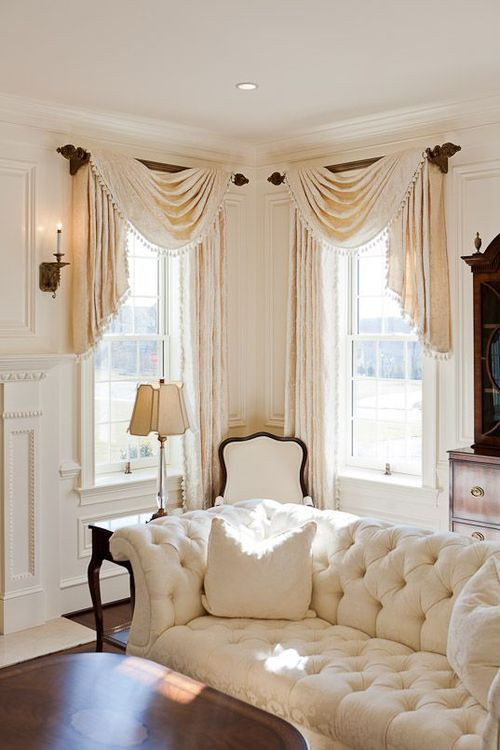 Swag Curtains For Living Room
 134 best Swags and Cascades Jabots images on Pinterest
