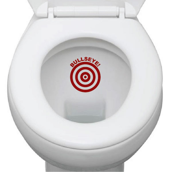 Target Kids Bathroom
 Bullseye Toilet Vinyl Sticker Trendy Wall Designs