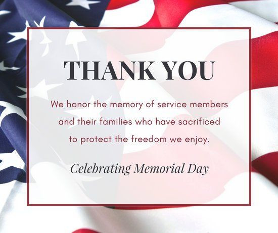 Thank You Memorial Day Quotes
 Thank You Celebrating Memorial Day s and