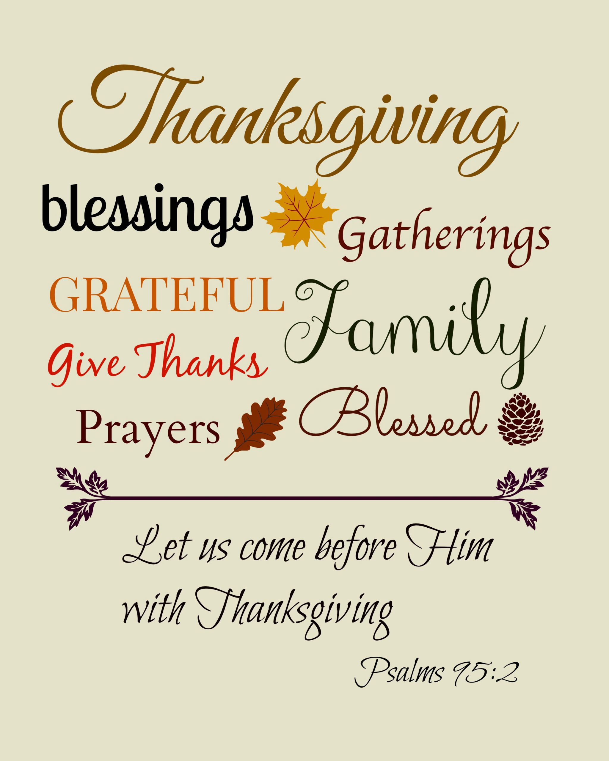 Thanksgiving Biblical Quotes
 Thanksgiving Printable Bible Quotes QuotesGram