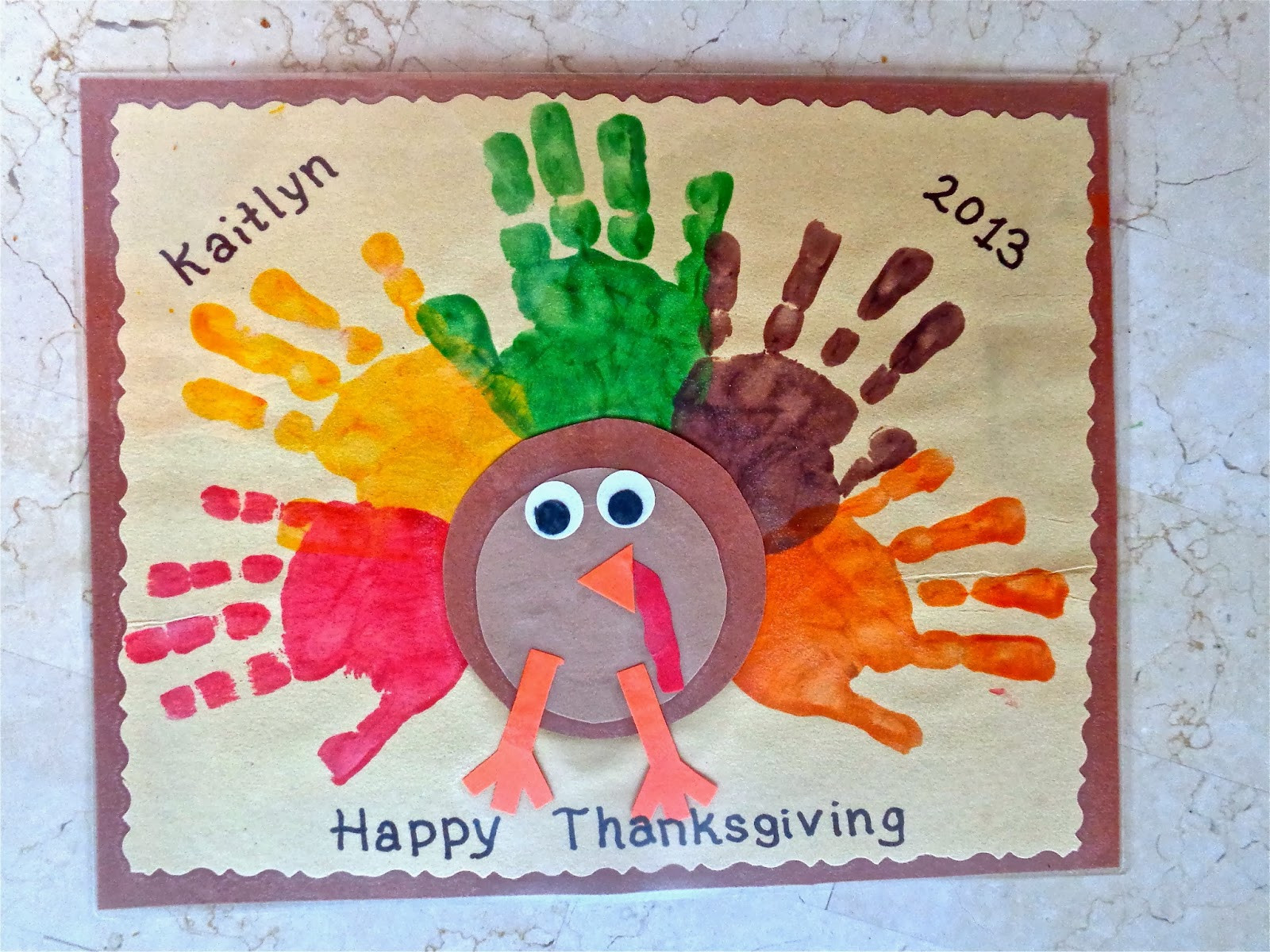 Thanksgiving Crafts For Kindergarten
 Terrific Preschool Years Thanksgiving placemats