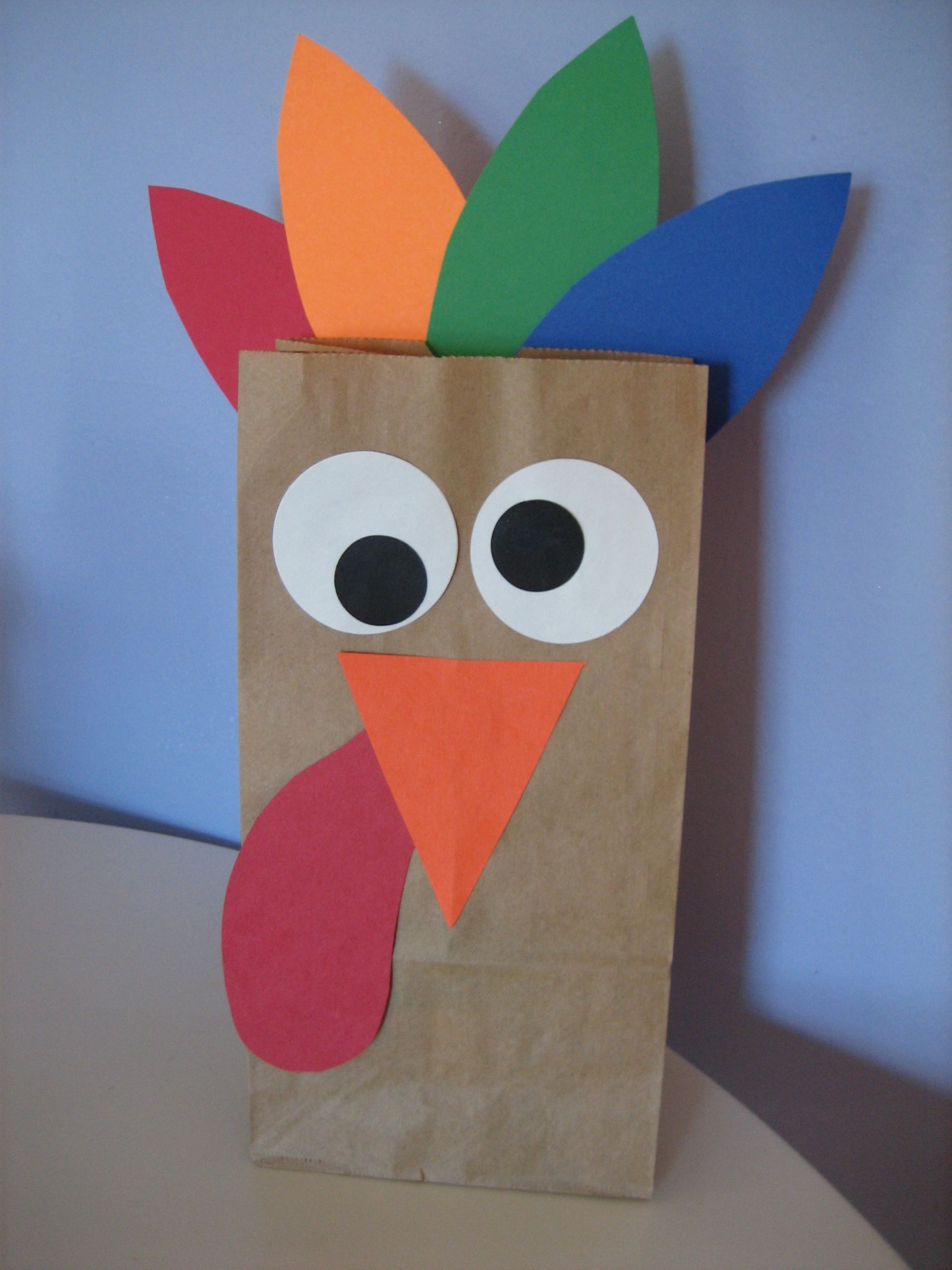 Thanksgiving Crafts For Kindergarten
 Turkey Lunch Sack Happy Home Fairy