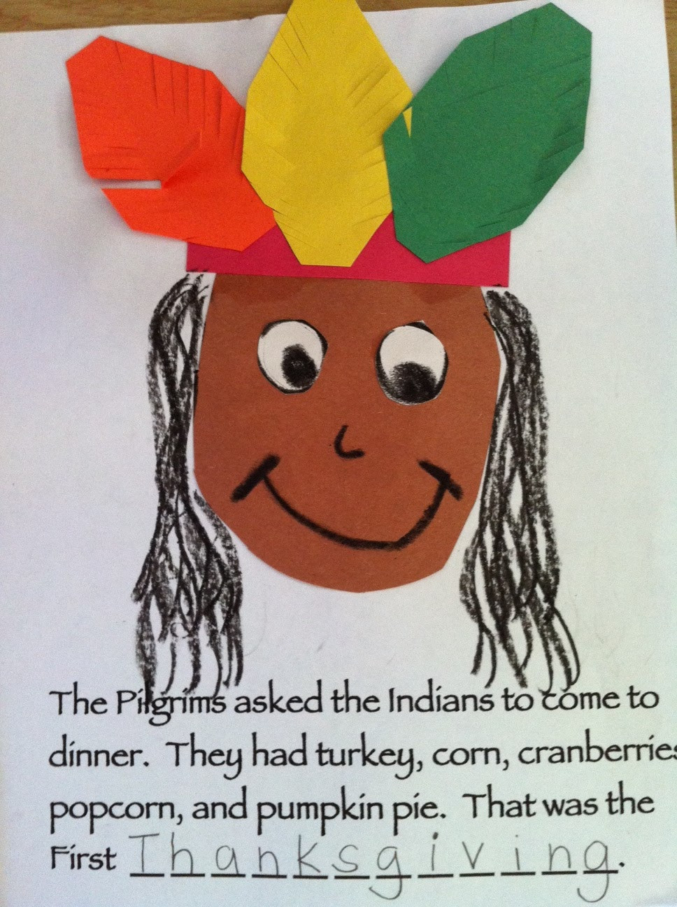 Thanksgiving Crafts For Kindergarten
 Kindergarten Kids At Play Thanksgiving Crafts