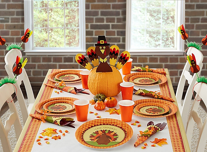 Thanksgiving Decoration Ideas
 Thanksgiving Kids Table Ideas Party City