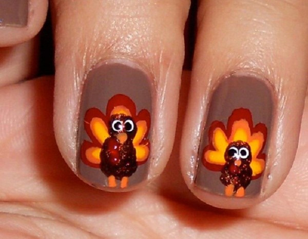 Thanksgiving Nails Design
 Thanksgiving Nail Art Ideas for Beginners