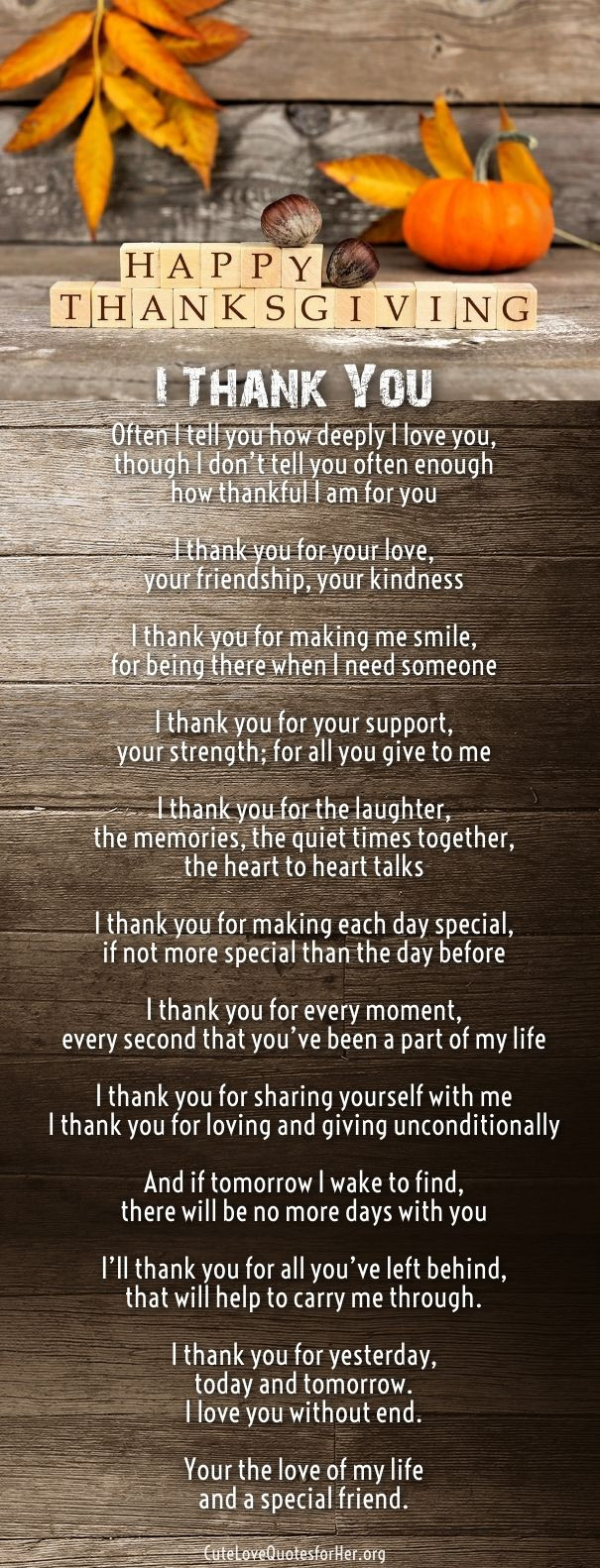 Thanksgiving Quotes For Boyfriend
 happy thanksgiving love poems