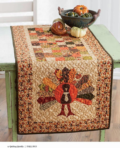 Thanksgiving Table Runner
 Quilt Inspiration Free pattern day Thanksgiving