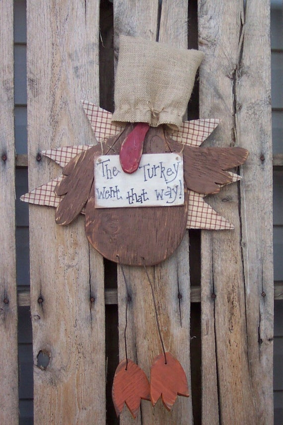 Thanksgiving Wood Crafts
 Items similar to Sneaky Turkey Wood Craft Pattern for Fall