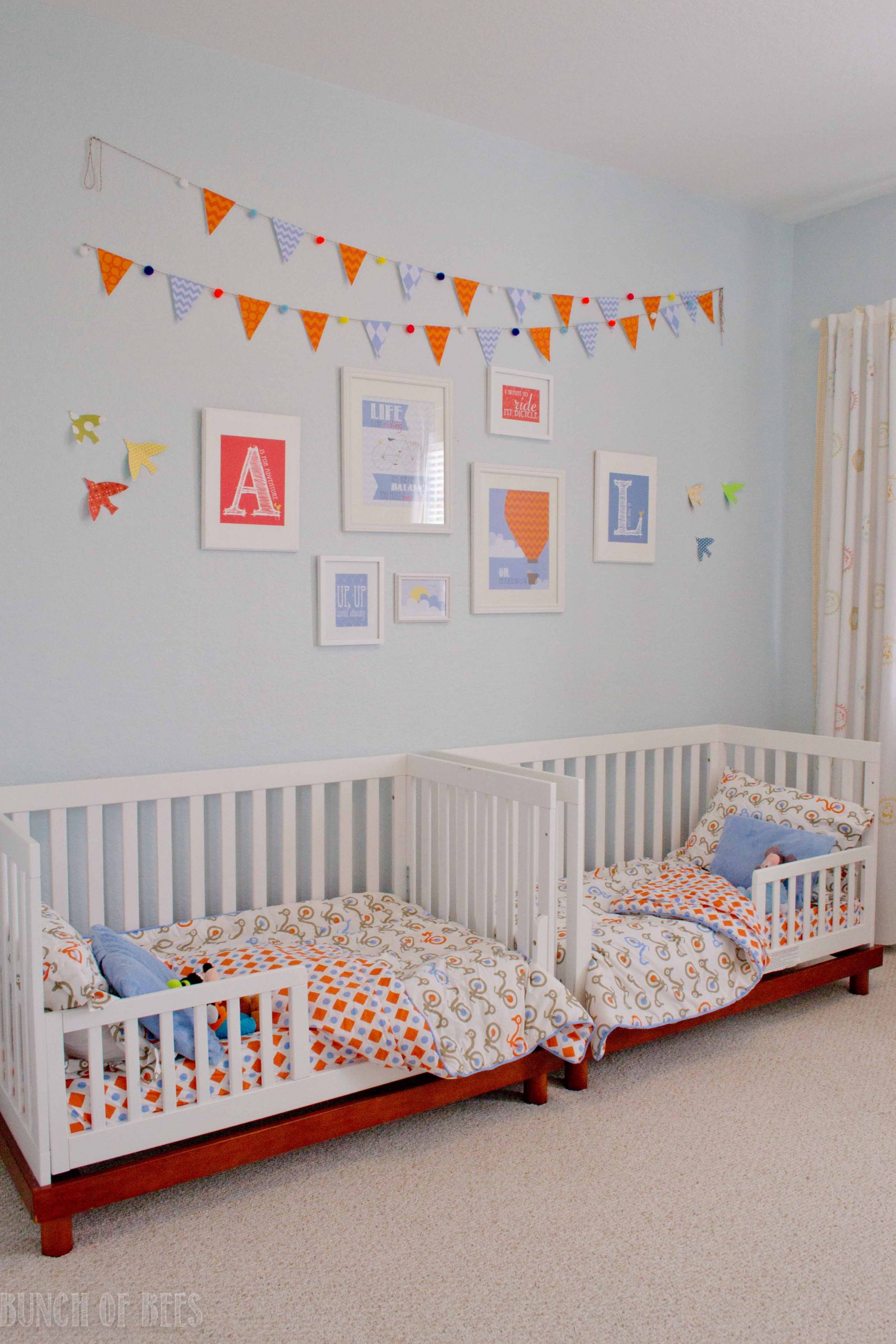 Toddler Boy Bedroom
 Twin Boys Toddler Room Project Nursery