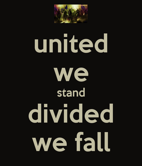 Together We Stand Divided We Fall Quote
 United We Stand Quotes QuotesGram
