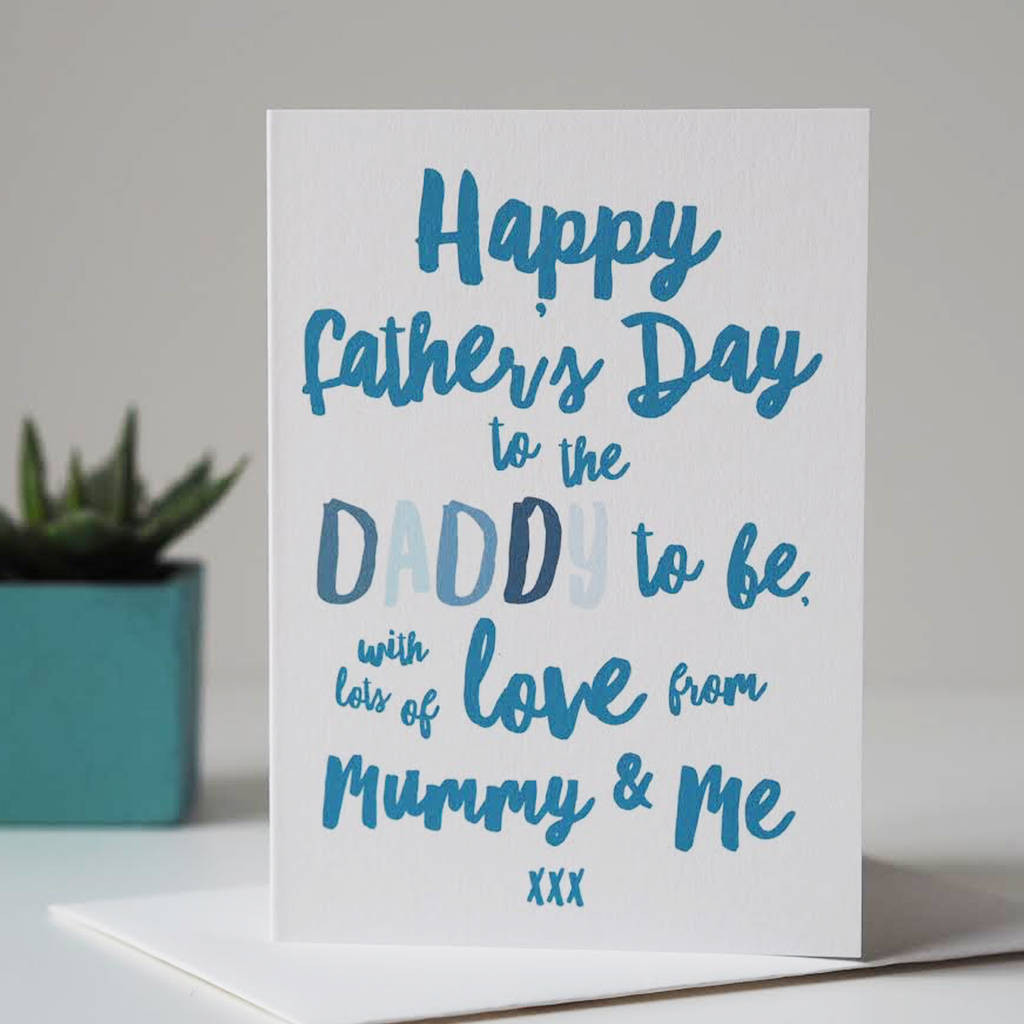 Top Fathers Day Gifts 2020
 daddy to be father s day card by sweetlove press