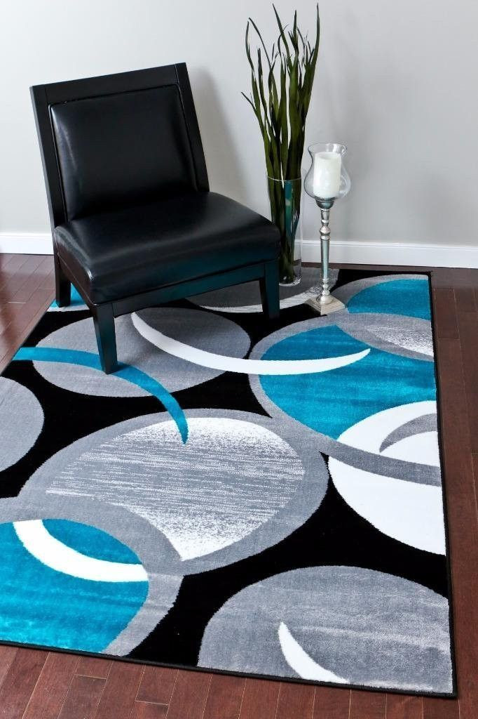 Turquoise Rug Living Room
 Modern Trendz Turquoise Gray Black Contemporary Rugs