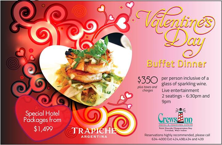 Valentines Day Food Deals
 2014 Valentine’s Day Specials at Restaurants in Trinidad