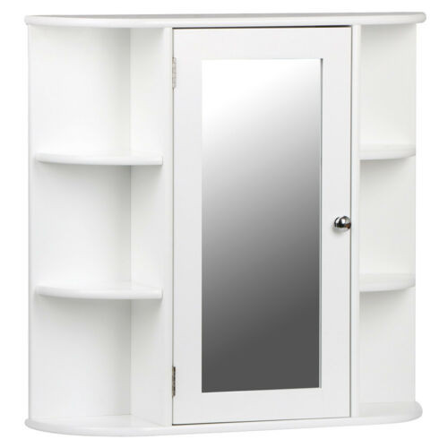 Wall Mount Bathroom Cabinet White
 White Wooden Mirrored Bathroom Cabinet Wall Mounted