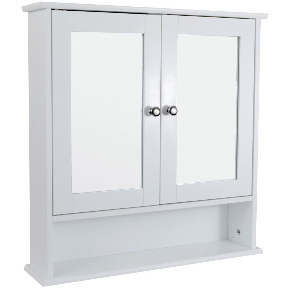 Wall Mount Bathroom Cabinet White
 Wall Mounted Cabinet Bathroom White Single Double Door
