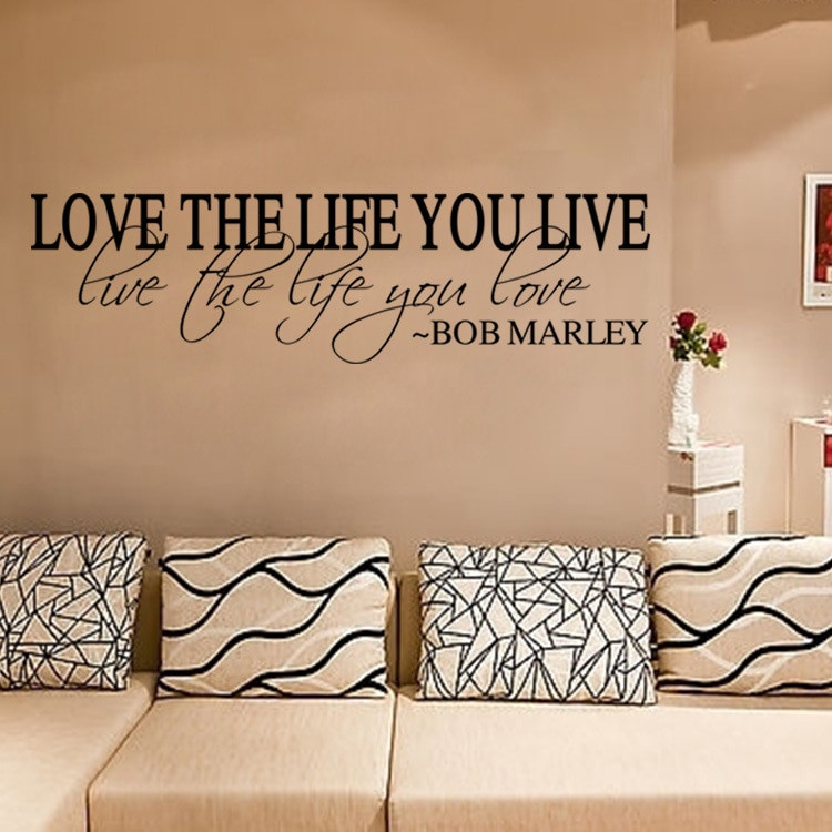 Wall Sticker Quotes For Bedroom
 aw9510 ove Quote Wall Decals Decorations Living Room