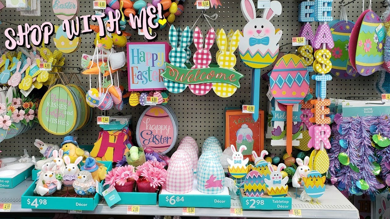 Walmart Easter Decor
 EASTER DECOR IDEAS AT THE WALMART SHOP WITH ME 2019
