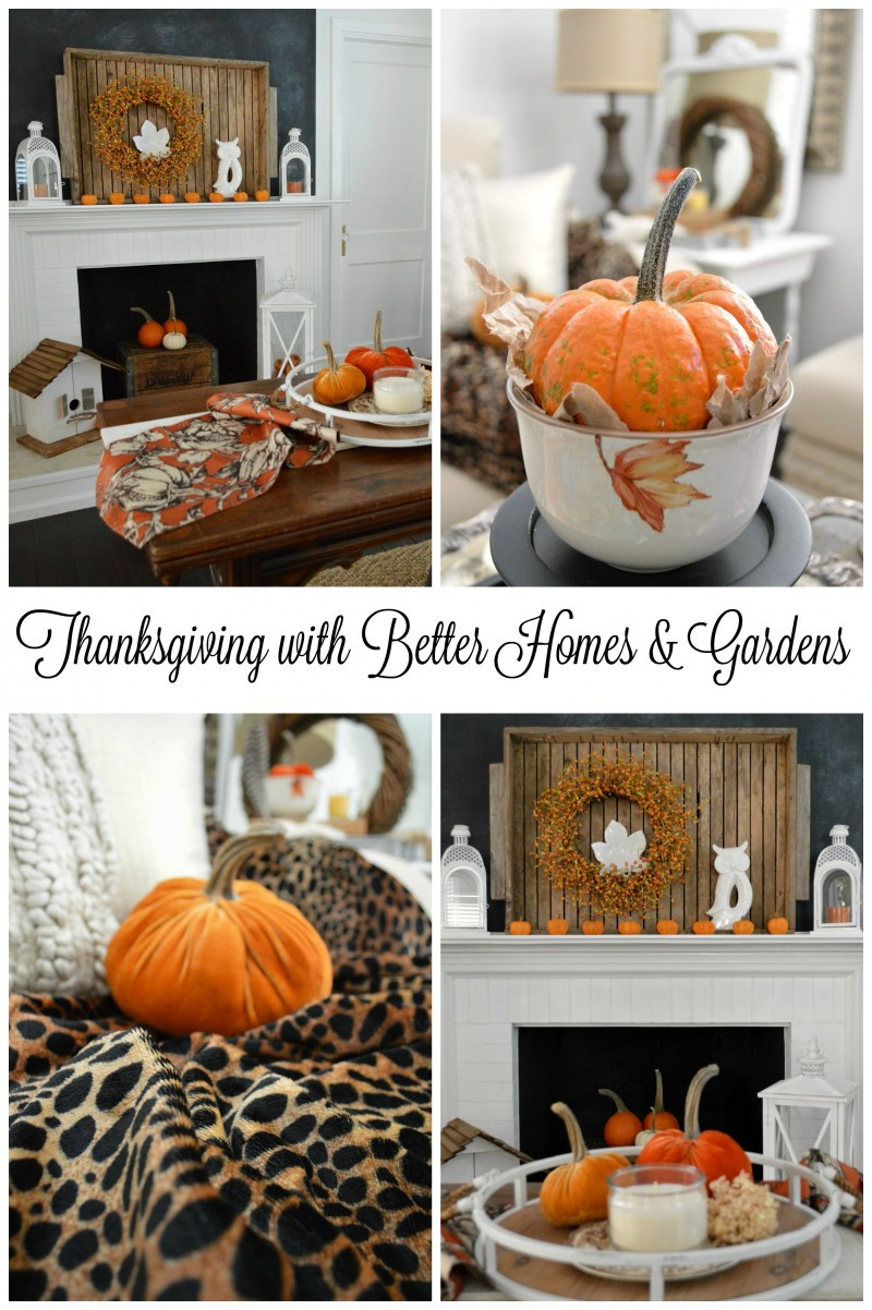 Walmart Fall Decor
 Thanksgiving In Our Home with Better Homes and Gardens
