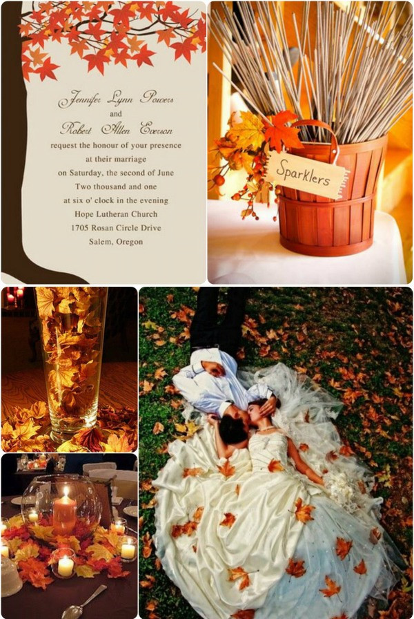 Wedding Themes Ideas For Fall
 Perfect Fall Wedding Invitations Ideas 2013