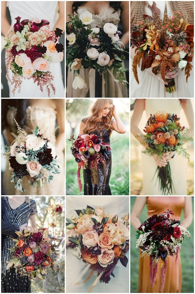 Wedding Themes Ideas For Fall
 25 Stunningly Gorgeous Fall Bouquets for Autumn Brides