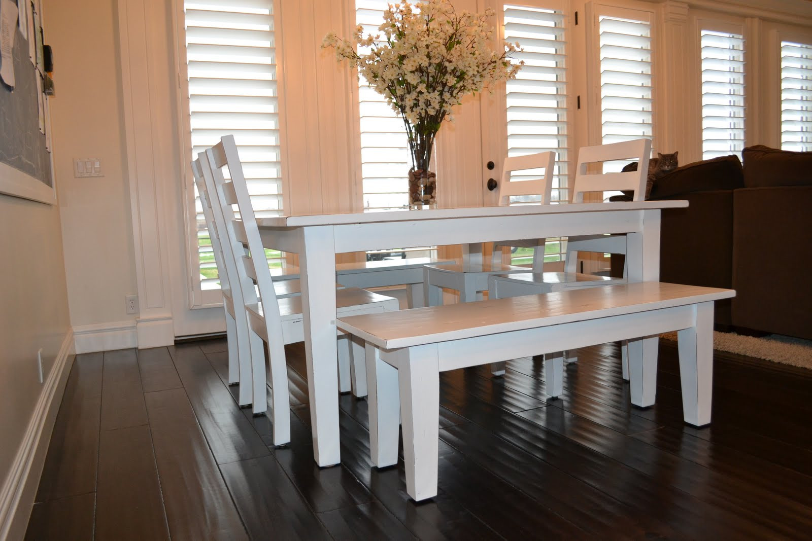 White And Wood Kitchen Table
 of Kitchen Design Ideas Remodel and Decor