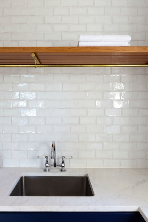 White Glass Backsplash For Kitchen
 White Glass Tile Backsplash Contemporary kitchen