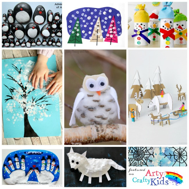 Winter Arts And Crafts
 16 Easy Winter Crafts for Kids Arty Crafty Kids