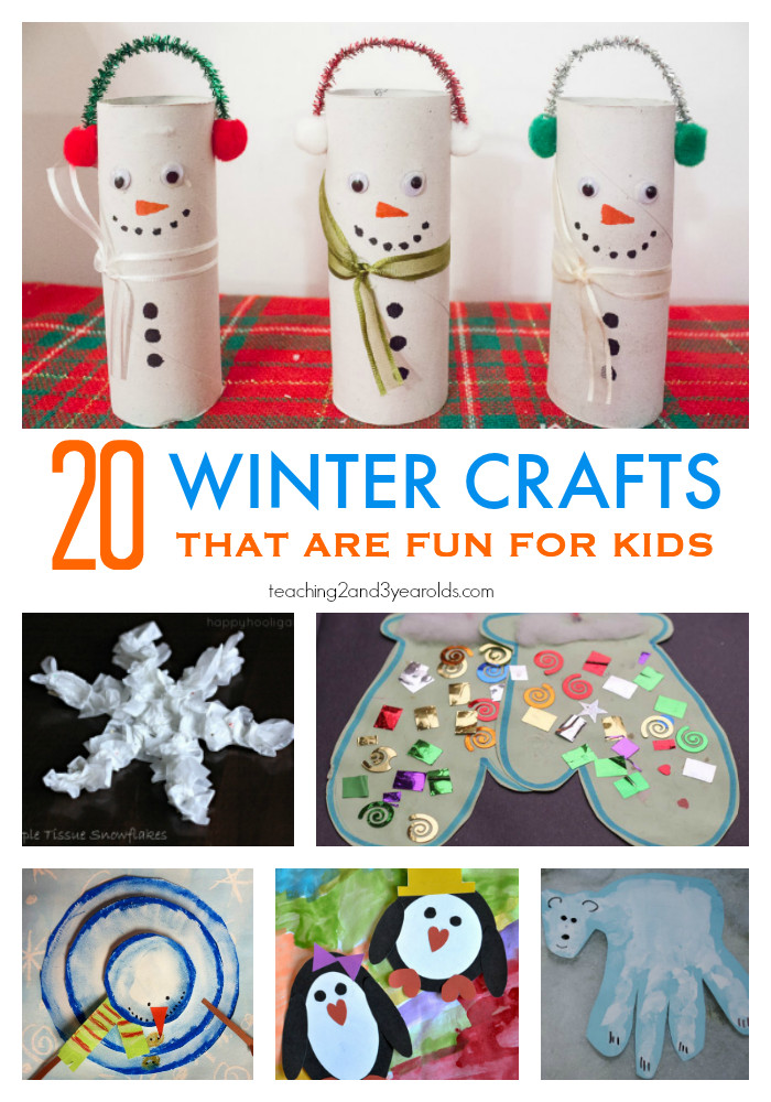 Winter Arts And Crafts
 20 Fun Winter Crafts for Preschoolers