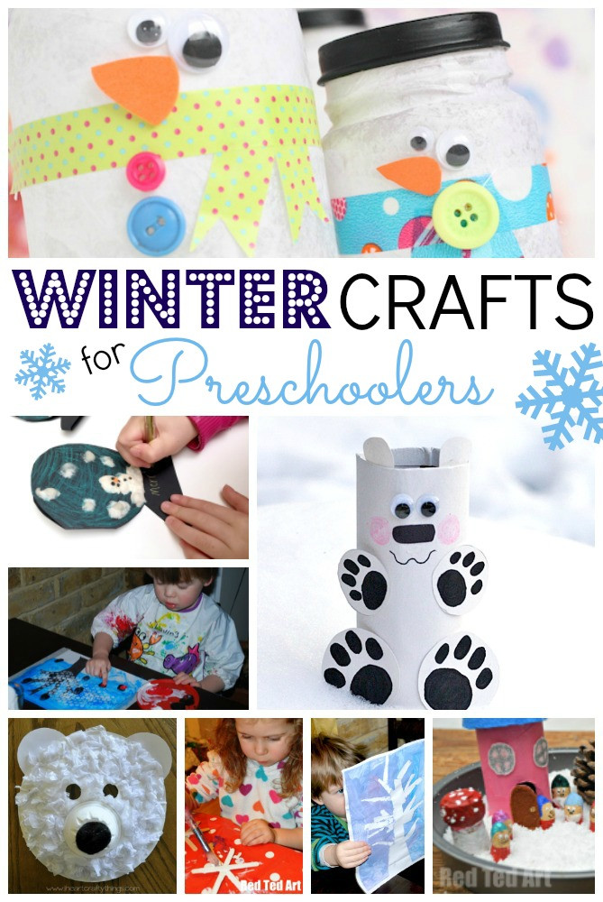 Winter Arts And Crafts
 Easy Winter Crafts for Preschoolers Red Ted Art