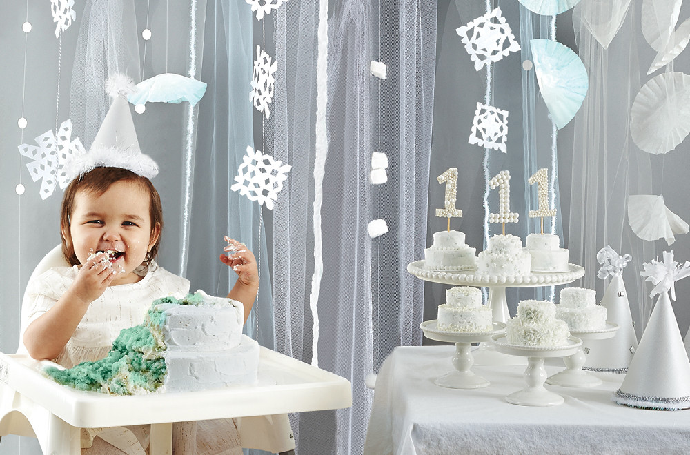 Winter First Birthday Ideas
 How to throw a winter white first birthday party Today s