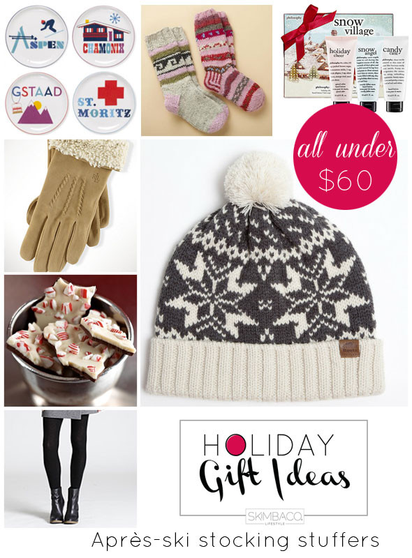 Winter Gift Ideas
 Holiday Gift Guide Gifts for Snowbunnies under $60 from