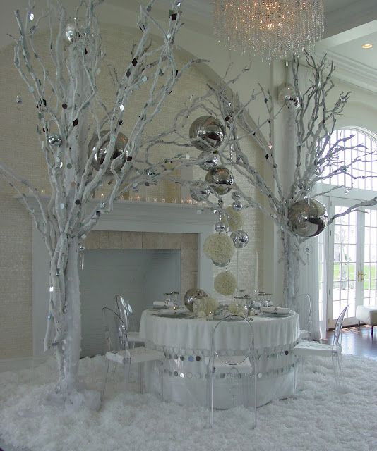 Winter Wonderland Backdrop Ideas
 winter wedding at Belle Mer Newport
