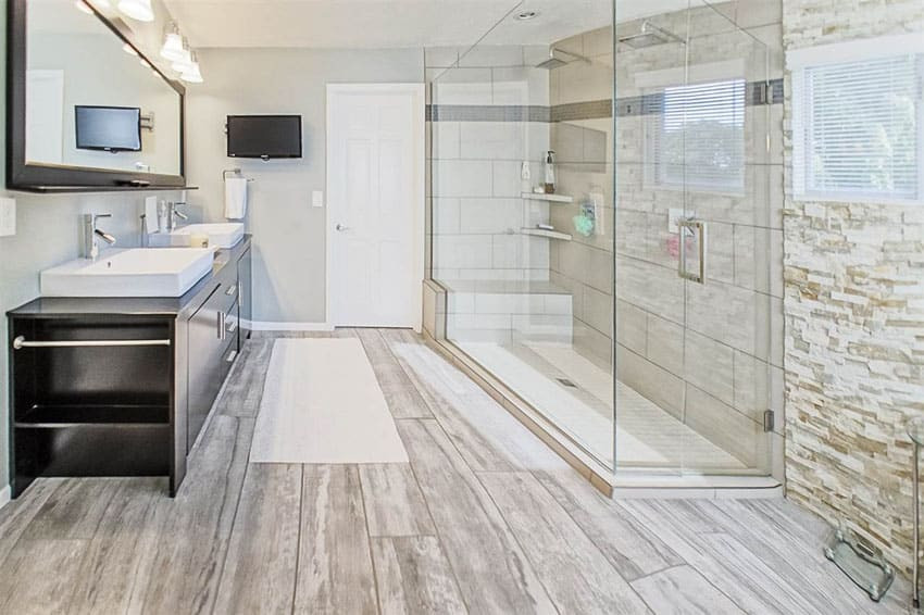 Wood Grain Tile Bathroom
 63 Luxury Walk In Showers Design Ideas Designing Idea