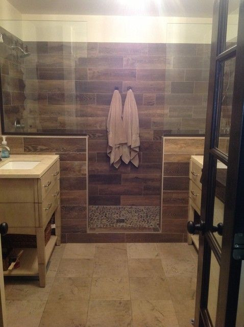 Wood Grain Tile Bathroom
 natural wood grain ceramic tile